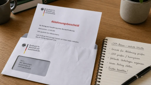 BAFA-Antrag abgelehnt - Bescheid systematisch auswerten