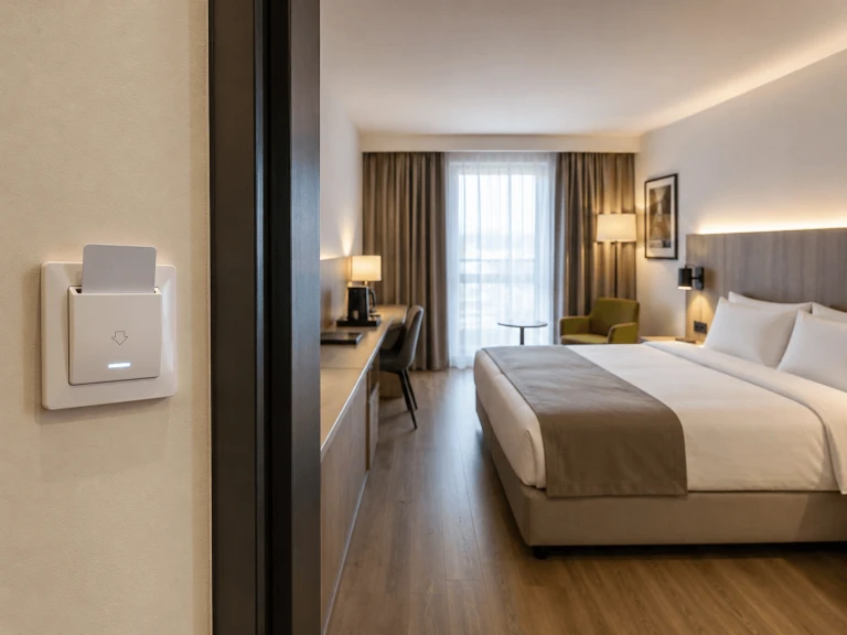 Energieeffiziente Zimmertechnik mit Key-Card-Schaltung im Hotel