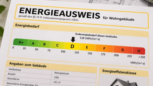 Energieeffizienzklassen A+ bis H im Energieausweis