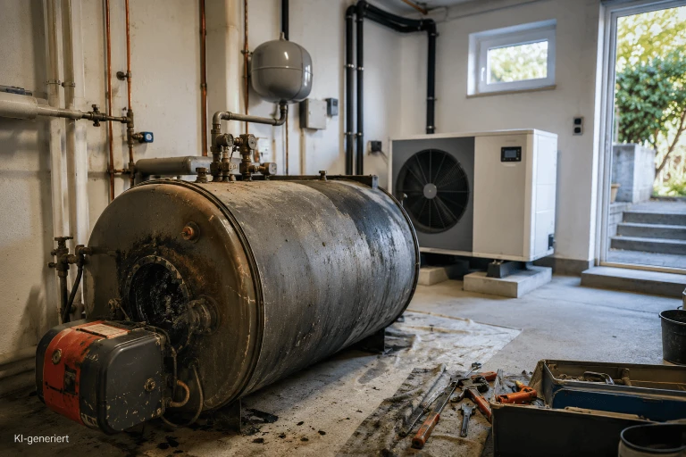Wechsel von Ölheizung zu Wärmepumpe