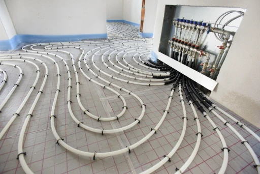 Fussbodenheizung der Heizungssanierung- Erfüllung EWärmeG