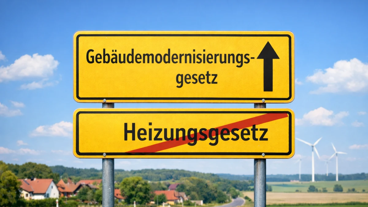 Aus dem Gebäude-Energiegesetz (GEG) der Ampel-Koalition wird das Gebäude-Modernisierungsgesetz (GMG)