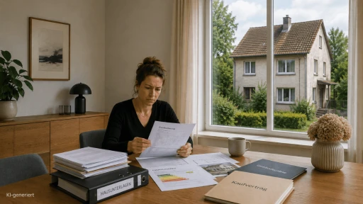 Geerbtes Haus sanieren oder abreißen: Erbin prüft Unterlagen einer geerbten Immobilie