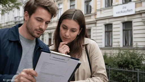 Kaufinteressenten prüfen Sanierungsfahrplan vor Immobilienkauf