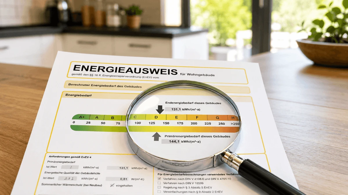 Primärenergiebedarf und Endenergiebedarf im Energieausweis