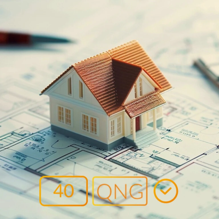 Haus mit KfW-40 QNG-Zertifizierung Energy Building