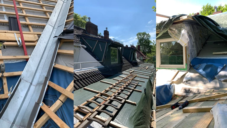 vor ort während der bauphase baubegleitung dachsanierung energy building in berlin